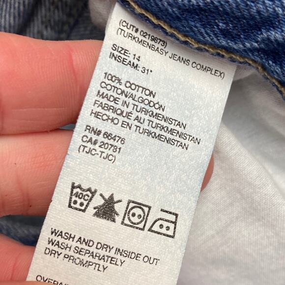 Vintage 2001 Y2K Tommy Hilfiger High Rise Mom Jeans 14 - Picture 5 of 6